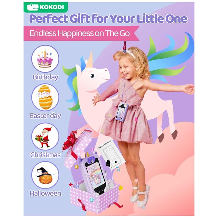 Telefone-Brinquedo-Infantil-KOKODI-Unicornio-Para-Meninas-Imagem-6