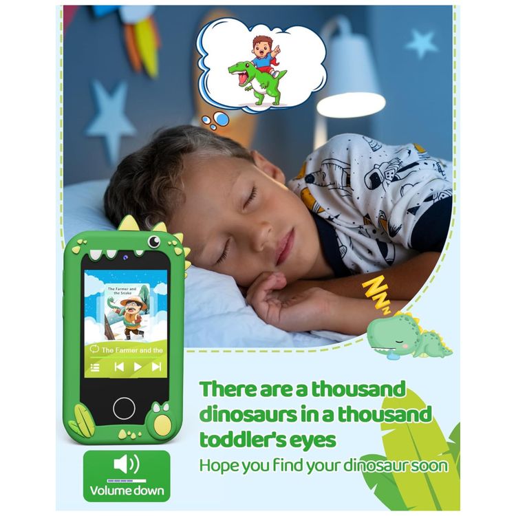 Telefone-Brinquedo-Infantil-KOKODI-Dinossauro-Verde-Tela-Imagem-5