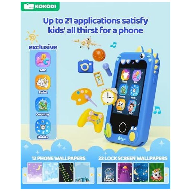 Telefone-Brinquedo-Infantil-KOKODI-Dinossauro-para-Meninos-Imagem-5