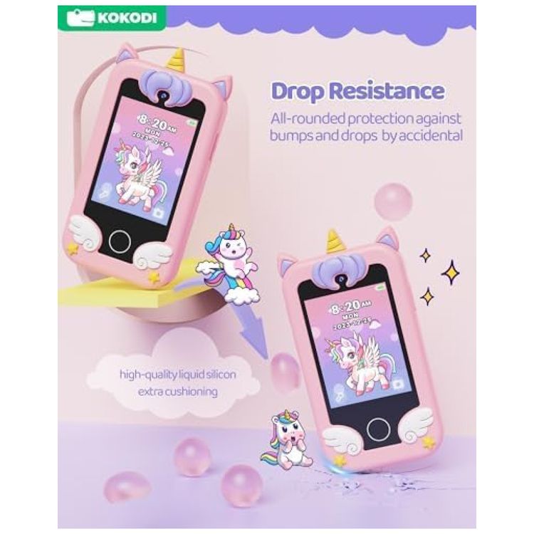 Celular-Brinquedo-KOKODI-Unicorn-com-tela-sensivel-ao-Imagem-4