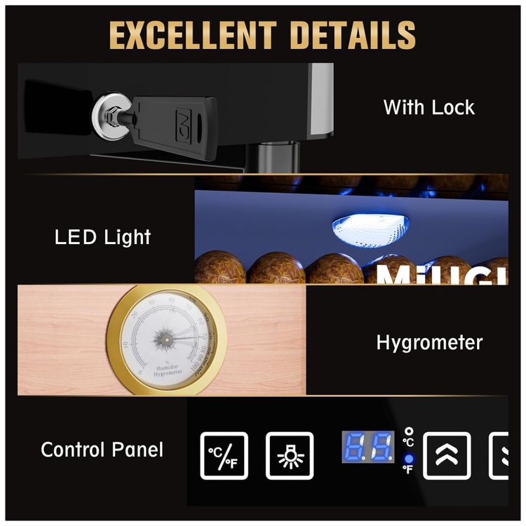 Umidor-para-Charutos-Eletrico-16-Litros-MIUGUYO-Controle-Imagem-5