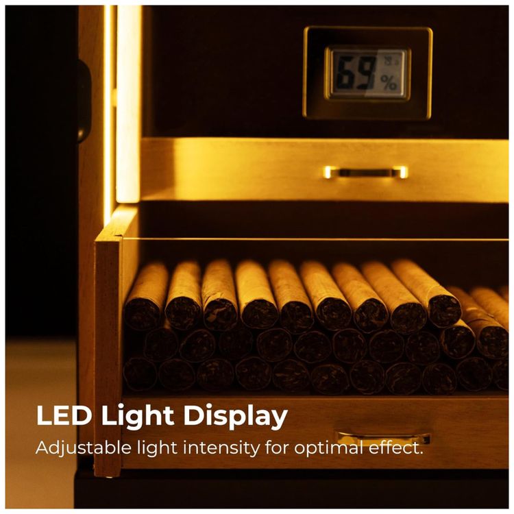 Umidor-de-Charutos-Woodronic-para-150-Charutos-com-Luz-de-Imagem-3