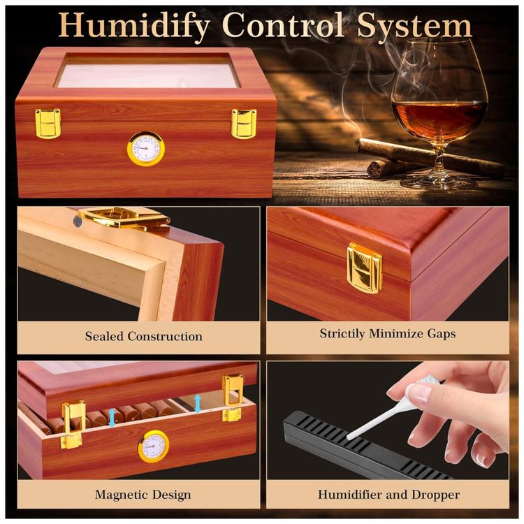 Umidor-de-Charutos-de-Mesa-com-Higrometro-Umidificador-e-Imagem-4