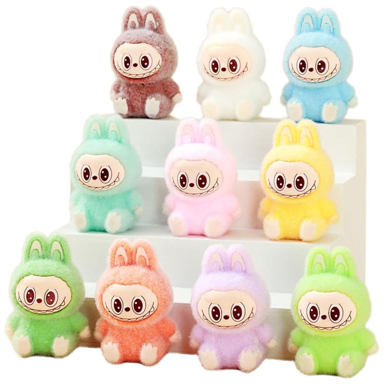Conjunto-de-10-Mini-Ornamentos-de-Pelucia-Labubu-Imagem-0