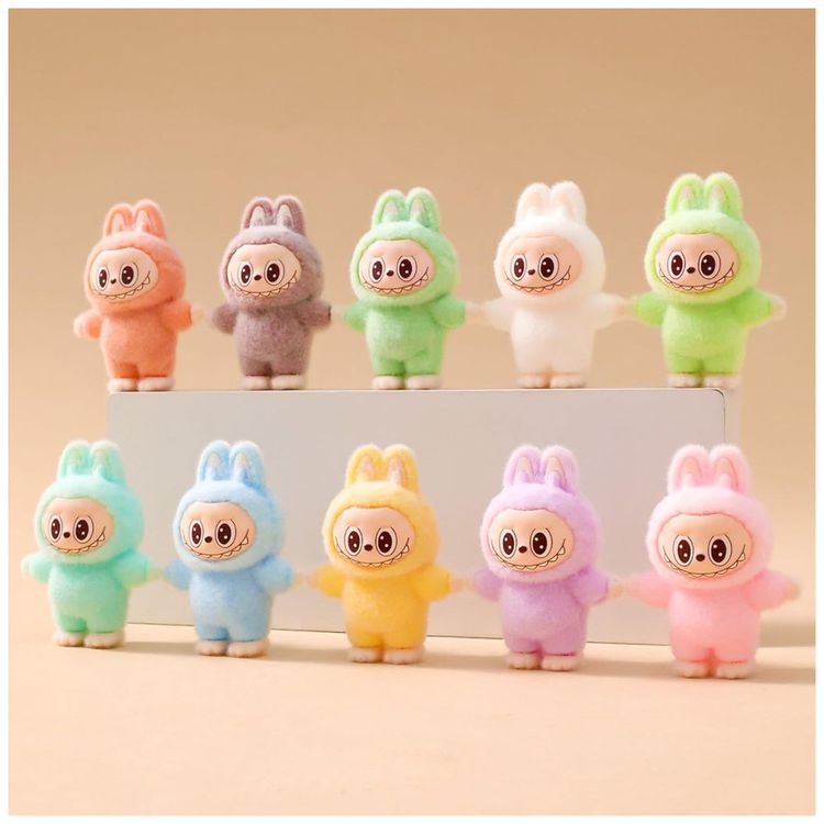 Kit-com-10-Mini-Enfeites-de-Mesa-Labubu-de-Pelucia-Coelhos-Imagem-1