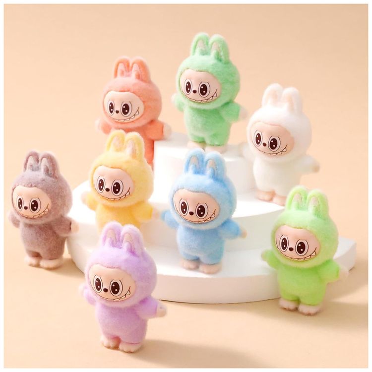 Kit-com-10-Mini-Enfeites-de-Mesa-Labubu-de-Pelucia-Coelhos-Imagem-2