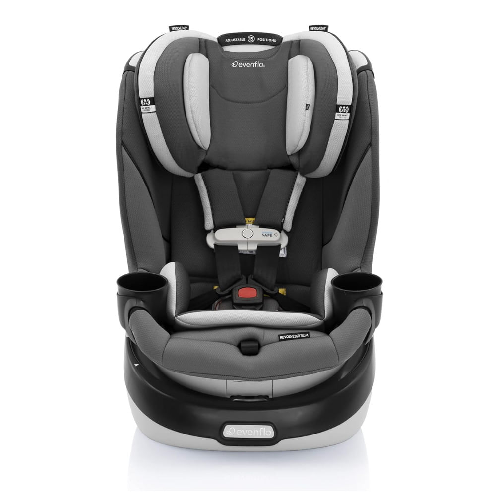 Cadeirinha de Carro Giratória Evenflo Gold Revolve360 Slim 2 em 1 com SensorSafe - Cinza Pérola