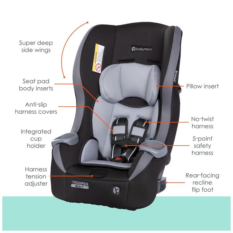 Cadeirinha-de-Carro-Conversivel-Baby-Trend-Trooper-3-em-1-Imagem-1
