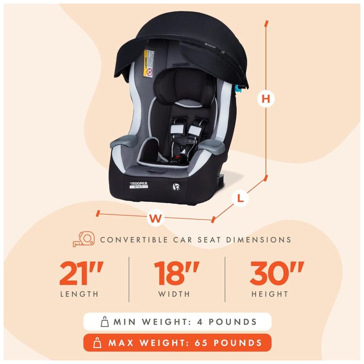 Cadeirinha-de-Carro-Conversivel-3-em-1-Baby-Trend-Trooper-Imagem-2