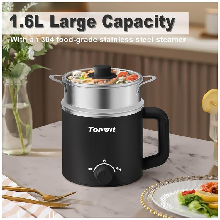 Panela-Eletrica-Topwit-Hot-Pot-com-Steamer-16-L---Ideal-Imagem-2
