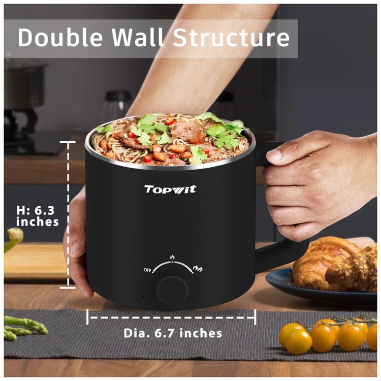 Panela-Eletrica-Topwit-Hot-Pot-com-Steamer-16-L---Ideal-Imagem-3