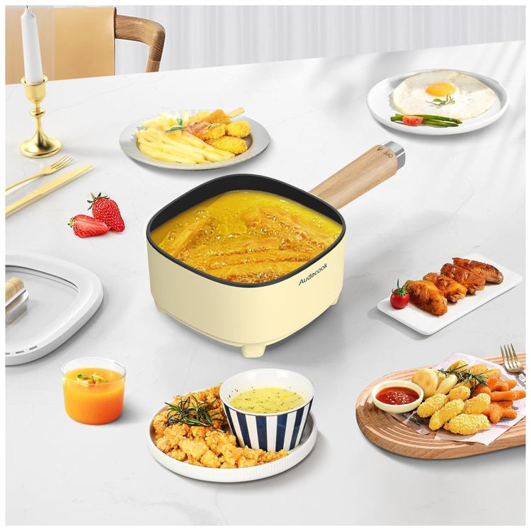 Audecook-Hot-Pot-Electric-2L-e-Frigideira-Antiaderente-de-Imagem-6