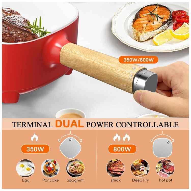 Frigideira-Ceramica-20cm---Panela-Eletrica-2L-Audecook-Hot-Imagem-1