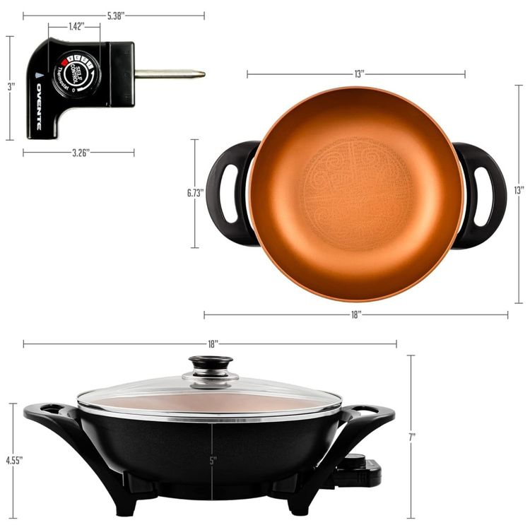 Panela-Wok-Eletrico-OVENTE-33cm--Antiaderente-1400W-Imagem-3