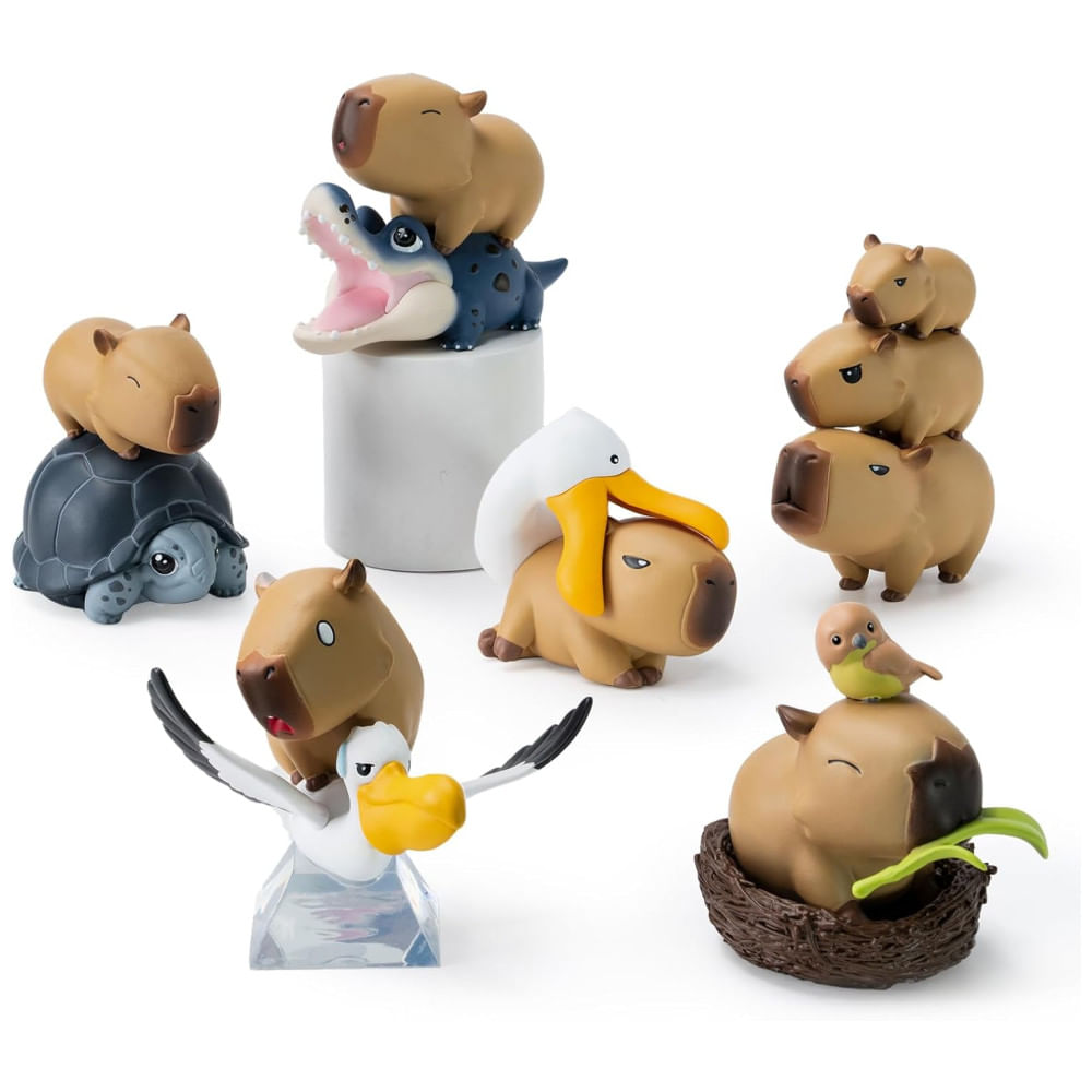 Blind Box, Caixa Surpresa, Bonecos Colecionáveis da Série Capybara BEEMAI, Caixa Surpresa com 1 Figura, Designs Aleatórios, Ótimos Presentes.