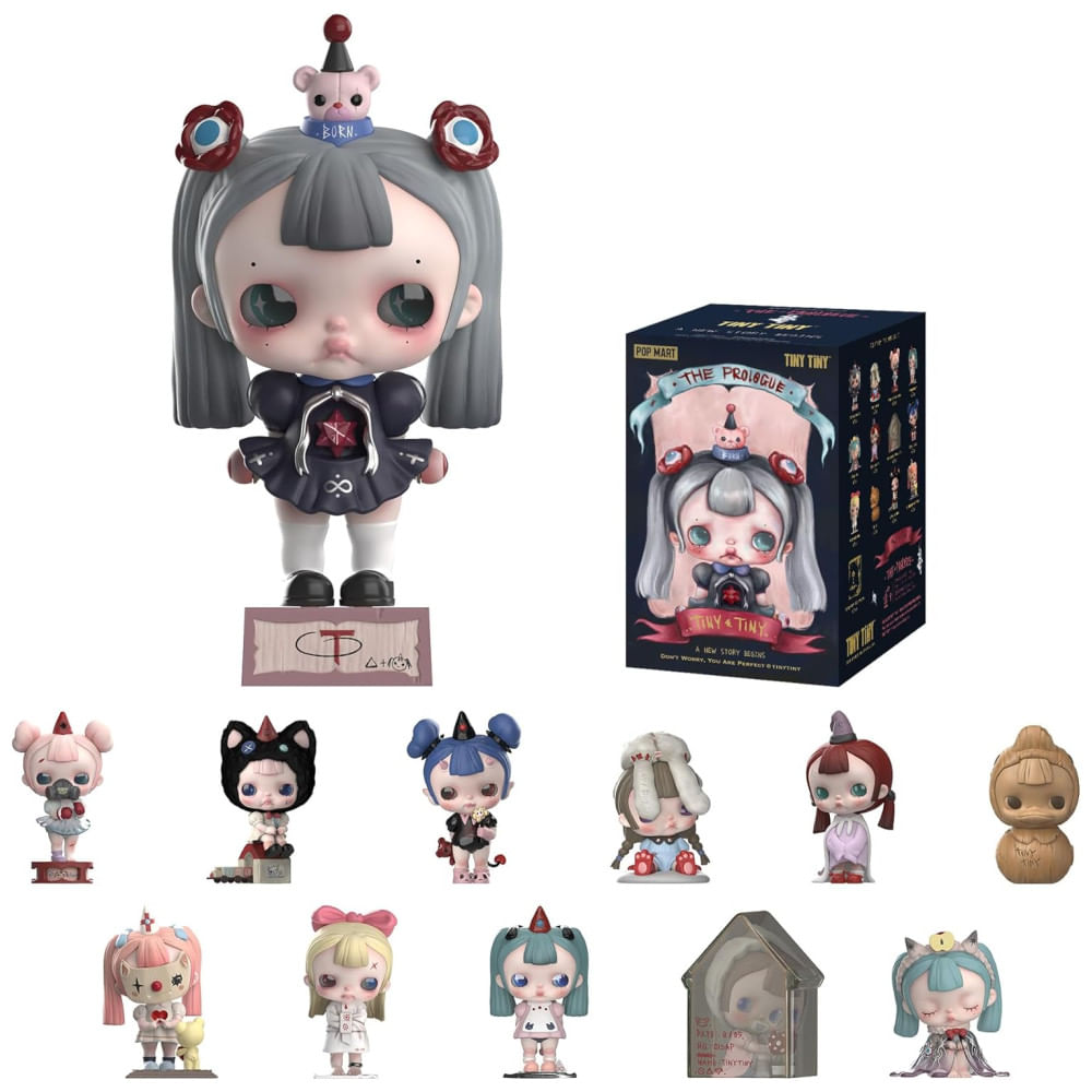 Blind Box, Caixa Surpresa,Miniaturas da Coleção Inicial MINIINÍCIO da POP MART - Kit de Mini Figuras Sortidas para Decorar, Presentear e Colecionar