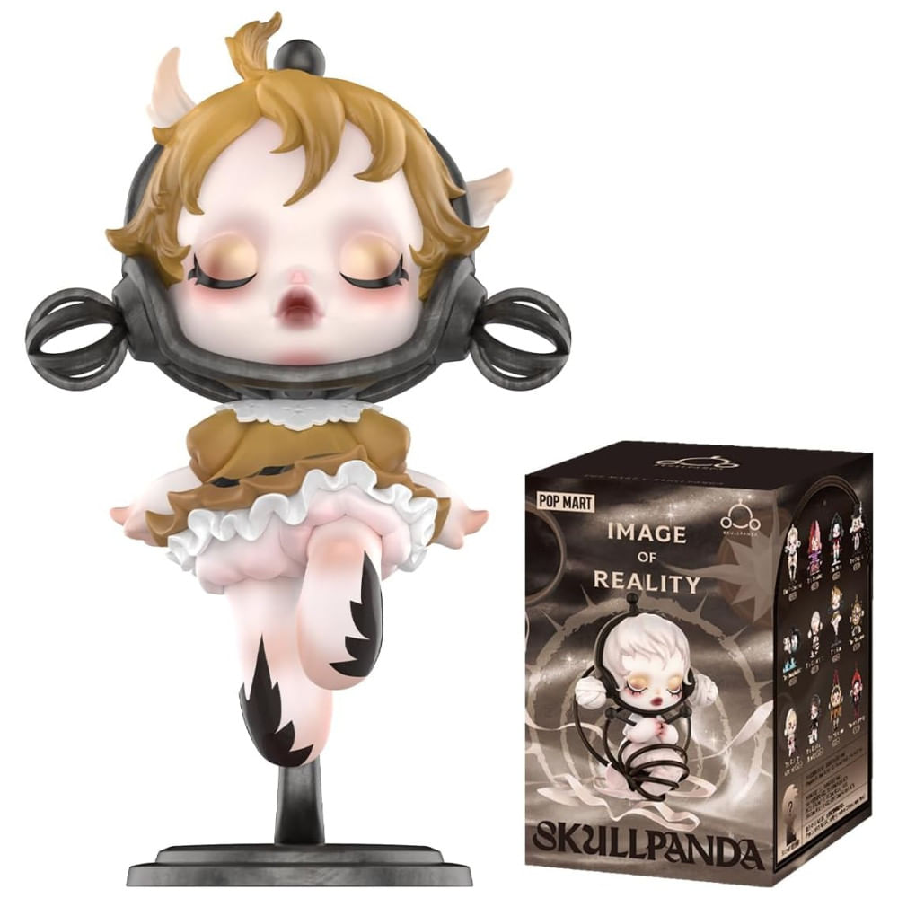 Blind Box, Caixa Surpresa, Coleção de Miniaturas Realistas SKULLPANDA POP MART, em Caixas Surpresa, Ótima Decoração ou Presente, Ideal para Festas