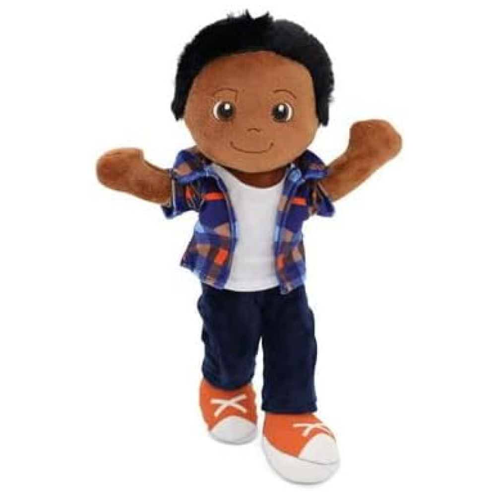 Boneco de Pano Charlie de 35,56 centímetros da Playtime by Eimmie - Pelúcia Aconchegante para Meninos, Ideal para Bebês e Crianças Pequenas,