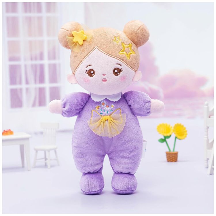 Boneca-de-Pano-Macia-Daisy-com-Roupa-Roxa---Presente-de-Imagem-4