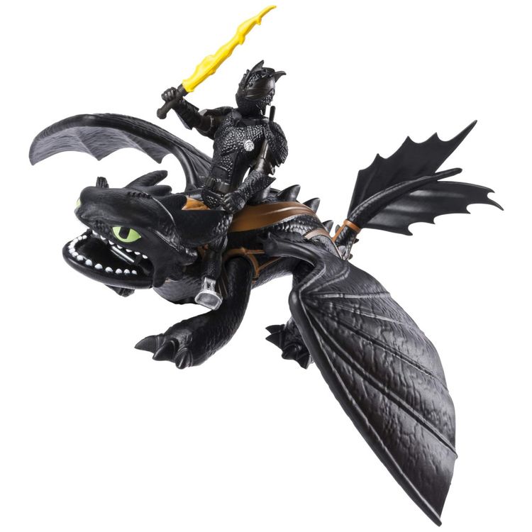 DreamWorks-Dragons-Toothless-e-Hiccup-Figura-de-Dragao-Imagem-2