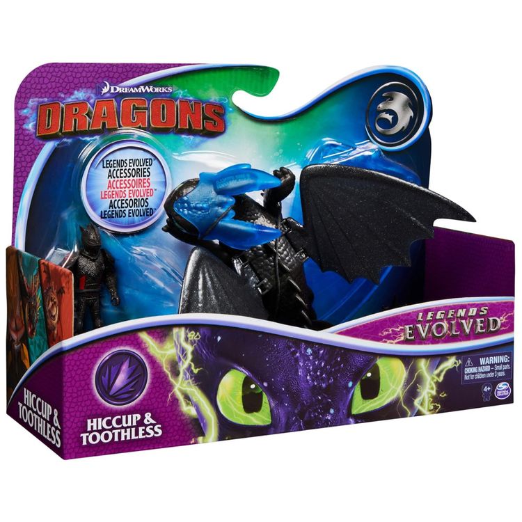Dreamworks-Dragons-Hicks-e-Toothless---Conjunto-de-Dragao-Imagem-1