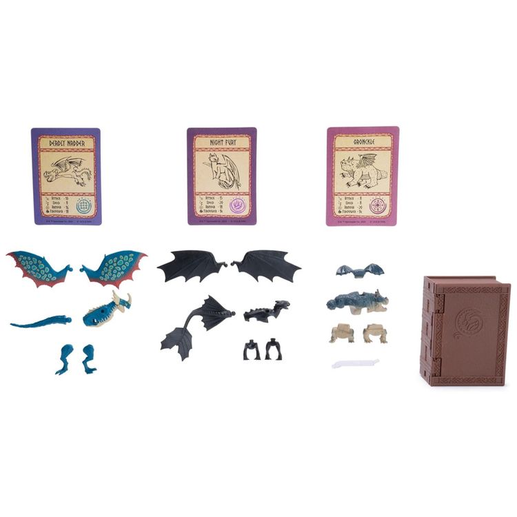 Conjunto-de-Dragoes-da-Dreamworks--Livro-de-Berk-com-3-Imagem-2