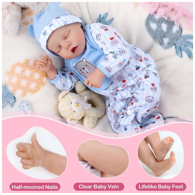Bebe-Recem-Nascido-Newborn-Boneca-Realista-JIZHI-com-43-cm-Imagem-2