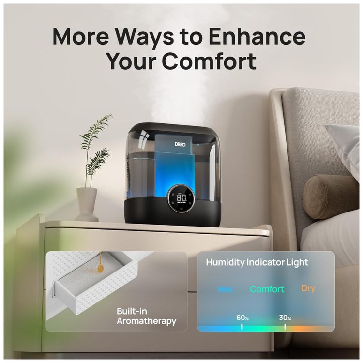 Umidificador-Inteligente-Dreo-para-Quarto-Top-Fill-de-6L-Imagem-4