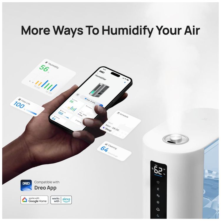 Umidificador-de-Ar-Dreo-6-Litros-para-Dormitorio-Vapor-Imagem-5