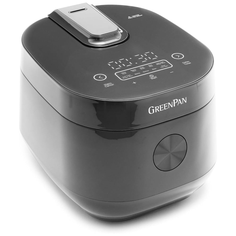 Panela de Arroz GreenPan com Redução de Carboidratos, Tecnologia de Lógica Fuzzy, 10 Programas, 4 Copos de Arroz Cru, Ajuste Automático de Tempo e