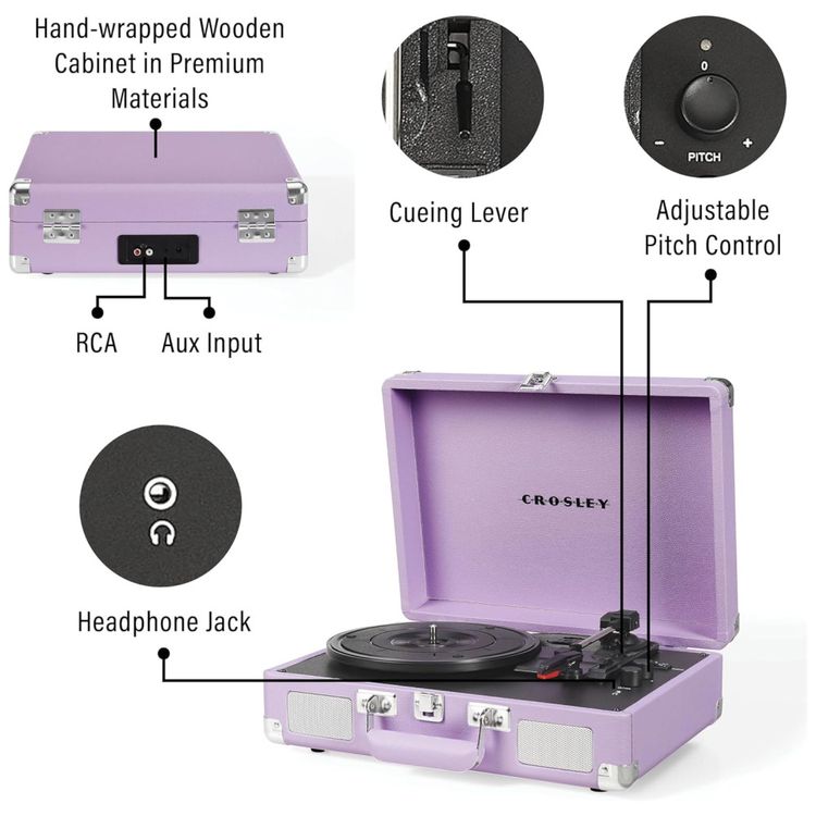 Toca-discos-Vintage-Crosley-CR8005FLN-Cruiser-Plus-Imagem-2