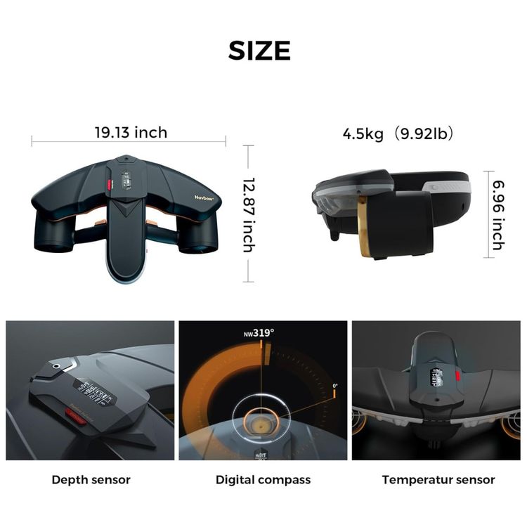 Scooter-Subaquatica-Profissional-Navbow-Plus--Motor-Duplo-Imagem-7