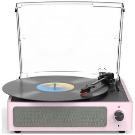 Toca-discos-para-Vinil-com-Alto-falantes-Bluetooth-Design-Imagem-0