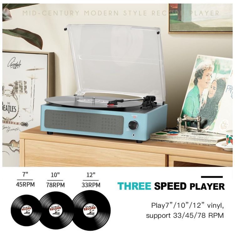 Toca-discos-de-Vinil-com-Alto-falantes---Novo-Design-Imagem-2