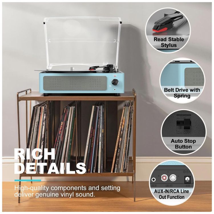 Toca-discos-de-Vinil-com-Alto-falantes---Novo-Design-Imagem-5