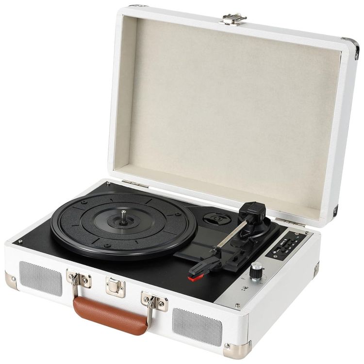 Toca-Discos-Hododou-Vinil-Portatil-Bluetooth-Gravacao-USB-Imagem-0