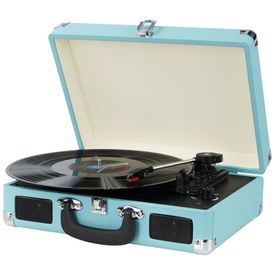 Toca-discos-retro-portatil-3-velocidades-alto-falantes-Imagem-0