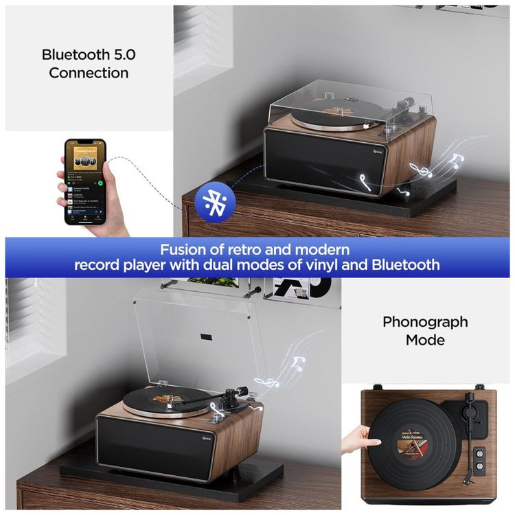 Toca-Discos-All-in-One-com-Bluetooth-e-Alto-falantes-Imagem-3