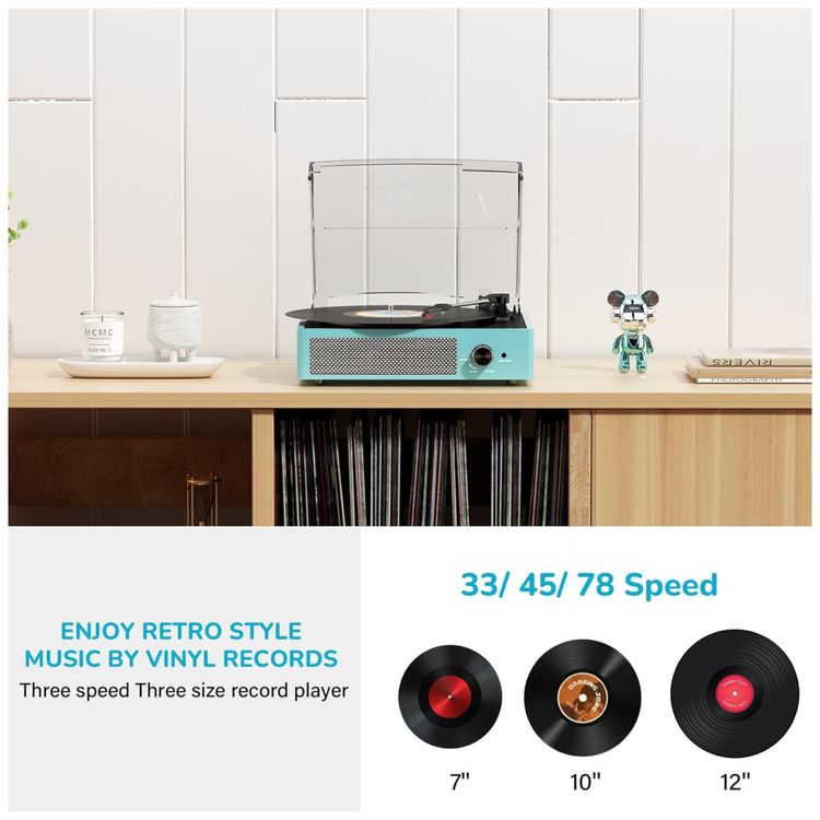 Toca-discos-de-Vinil-Vintage-com-Bluetooth-2-Imagem-3