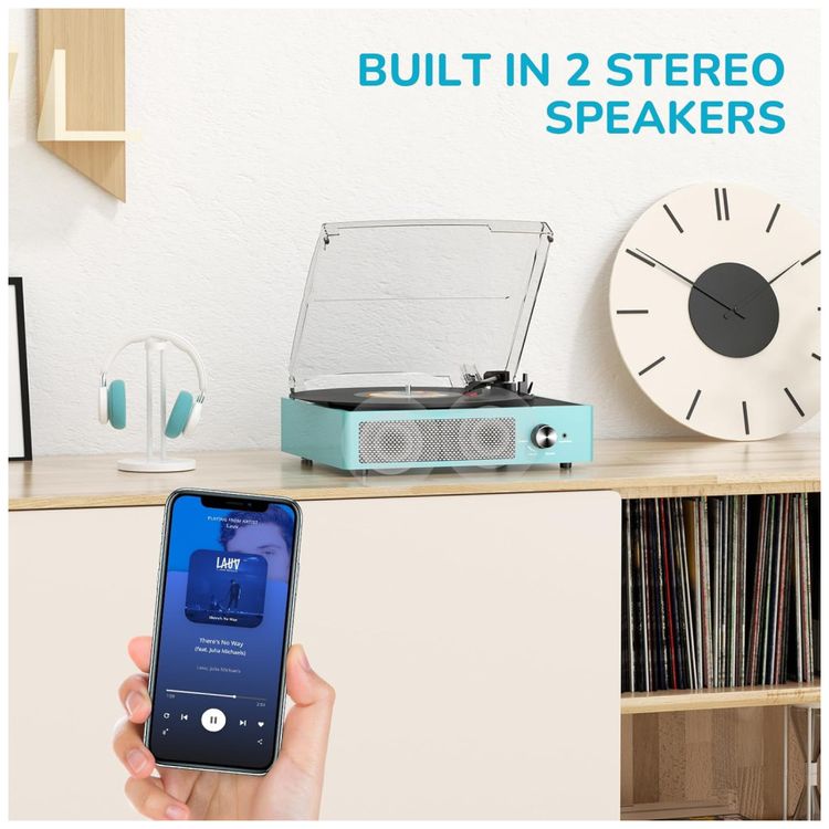 Toca-discos-de-Vinil-Vintage-com-Bluetooth-2-Imagem-5