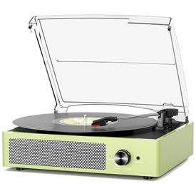 Toca-Discos-de-Vinil-com-2-Caixas-de-Som-Estilo-Vintage-Imagem-0