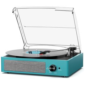 Toca-discos-de-Vinil-com-2-Caixas-de-Som---Retro-Imagem-0