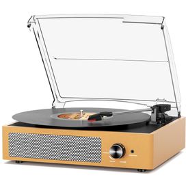 Toca-discos-de-Vinil-Retro-com-2-Caixas-de-Som-Conexao-sem-Imagem-0