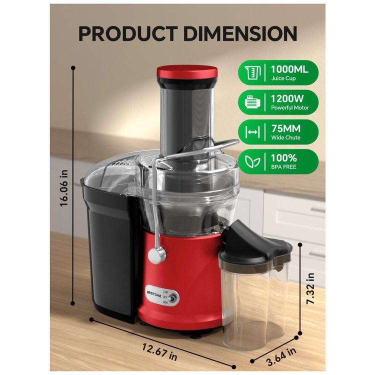 Extrator-de-Sucos-Bestome-1200W-com-Bocal-de-76cm-para-Imagem-7