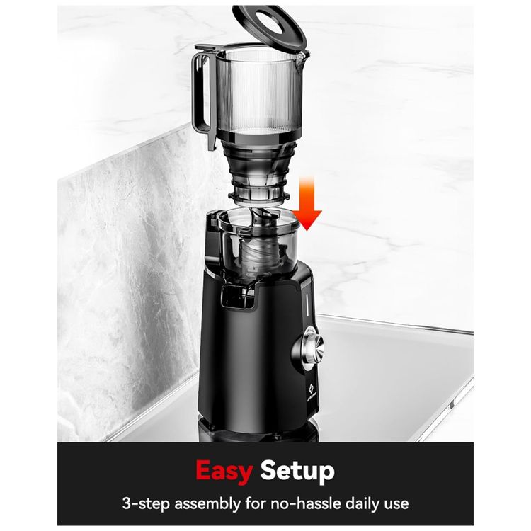 Extrator-de-Sucos-LINKChef-Rush-Clear-Slow-Masticating-Imagem-6