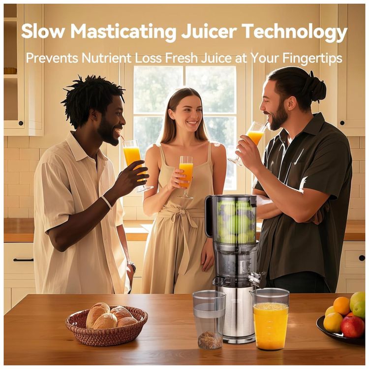 Extrator-de-Sucos-Ormeo-Home-com-Tubo-de-Alimentacao-de-Imagem-3