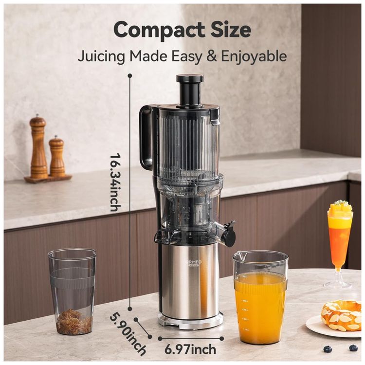 Extrator-de-Sucos-Ormeo-Home-com-Tubo-de-Alimentacao-de-Imagem-5