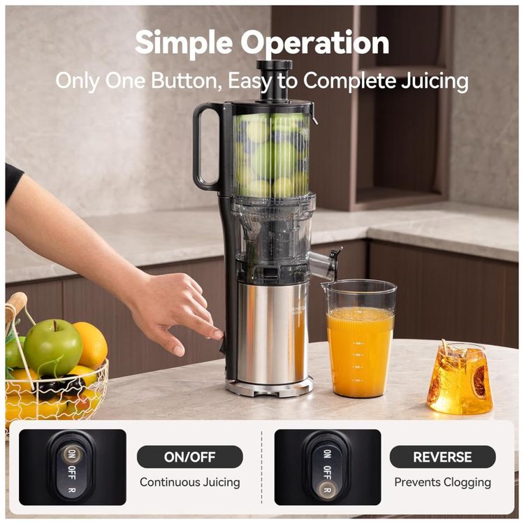Extrator-de-Sucos-Ormeo-Home-com-Tubo-de-Alimentacao-de-Imagem-7