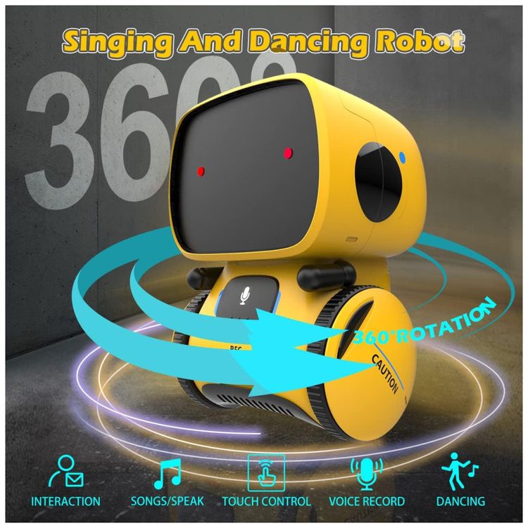 Robo-Interativo-KaeKid-para-Criancas---Com-Sensor-de-Toque-Imagem-2