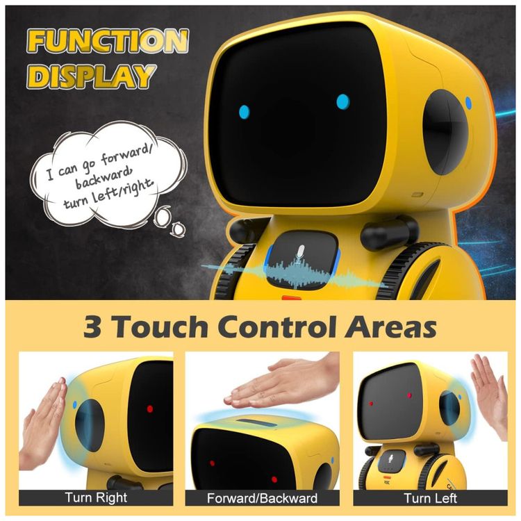 Robo-Interativo-KaeKid-para-Criancas---Com-Sensor-de-Toque-Imagem-3
